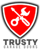 Trusty garage doors repair logo
