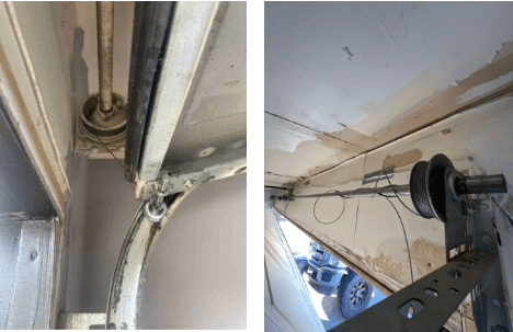 replacement of garage door’s torsion spring and cable system in dallas tx