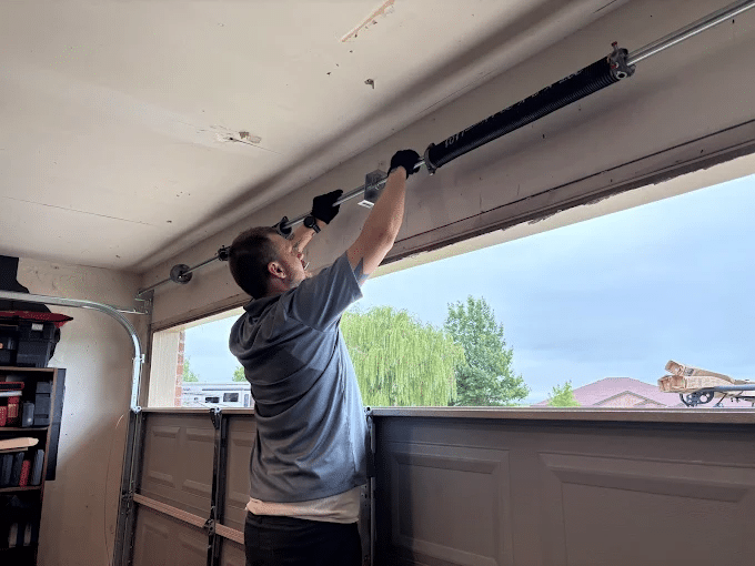 trusty garage door repair technician